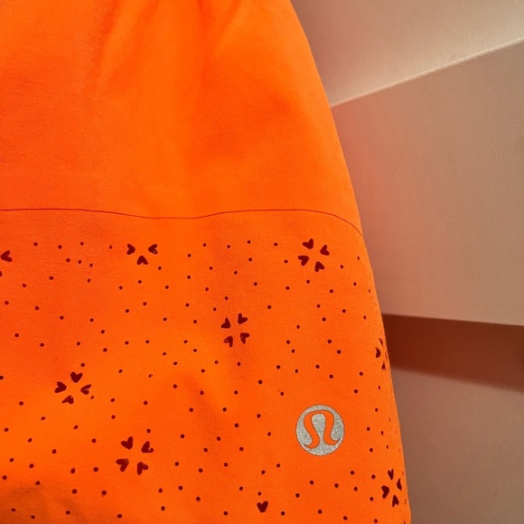 Lululemon skirt Vibrant orange skort skirt shorts run shorts jogging shorts Med - Picture 3 of 7